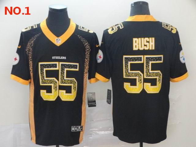 Cheap Men's Pittsburgh Steelers #55 Devin Bush Jerseys-38